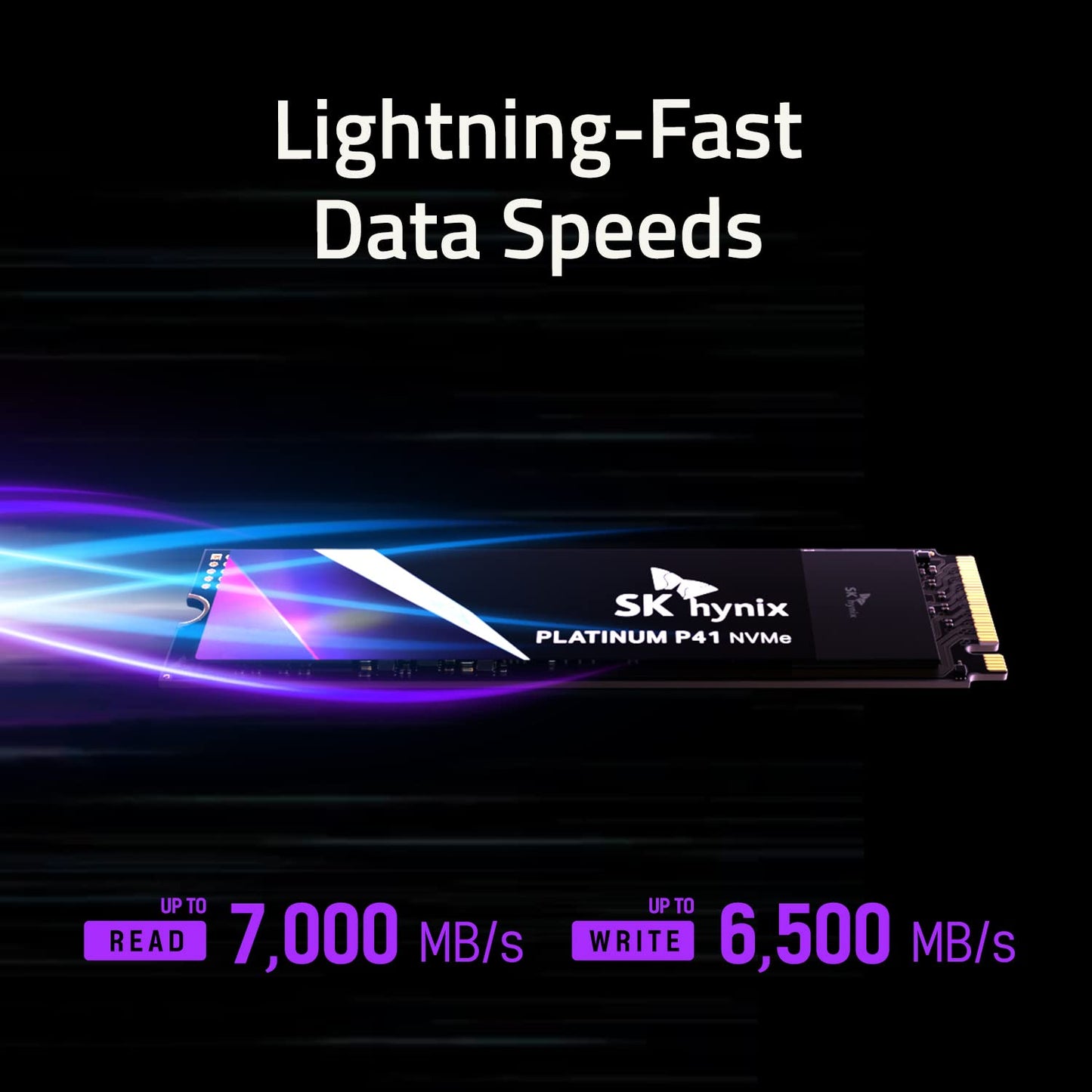 Platinum P41 2TB PCIe NVMe Gen4 M.2 2280 Internal SSD l Up to 7,000MB/S l Compact M.2 SSD Form Factor SSD - Internal Solid State Drive with 176-Layer NAND Flash