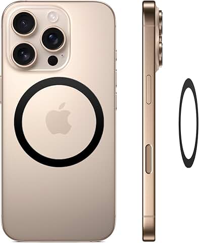Set of four metal ring stickers for magnetic phone mounts