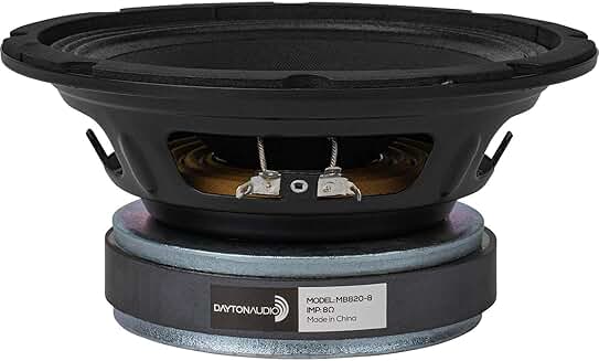 8-inch high power midbass driver, 8 ohm