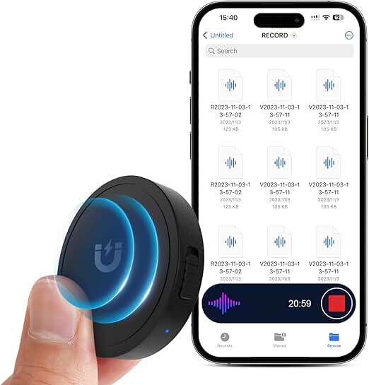 Voice Activated Recorder with Noise Reduction and 100H Recording