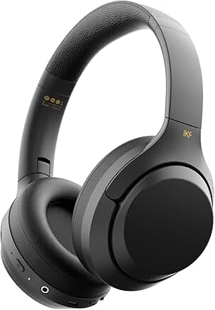 Wireless Bluetooth Over-Ear Headphones with 100H Playtime