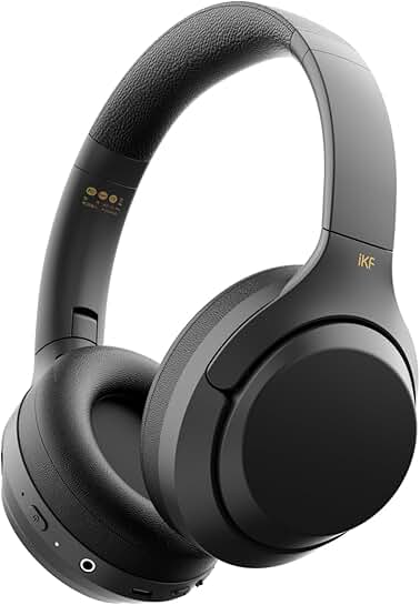 Wireless Bluetooth Over-Ear Headphones with 100H Playtime