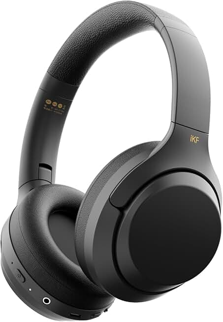 Wireless Bluetooth Over-Ear Headphones with 100H Playtime