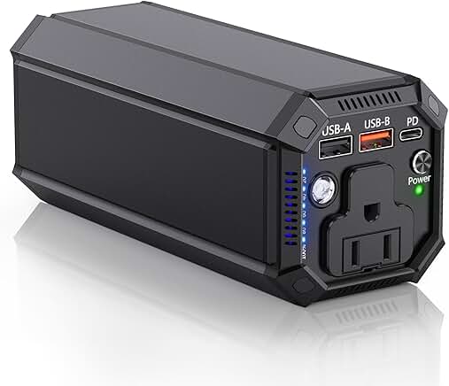 Portable 100W Power Bank with AC Outlet and 65W PD USB-C