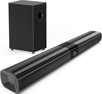 Sound Bar with Subwoofer and Bluetooth for TV