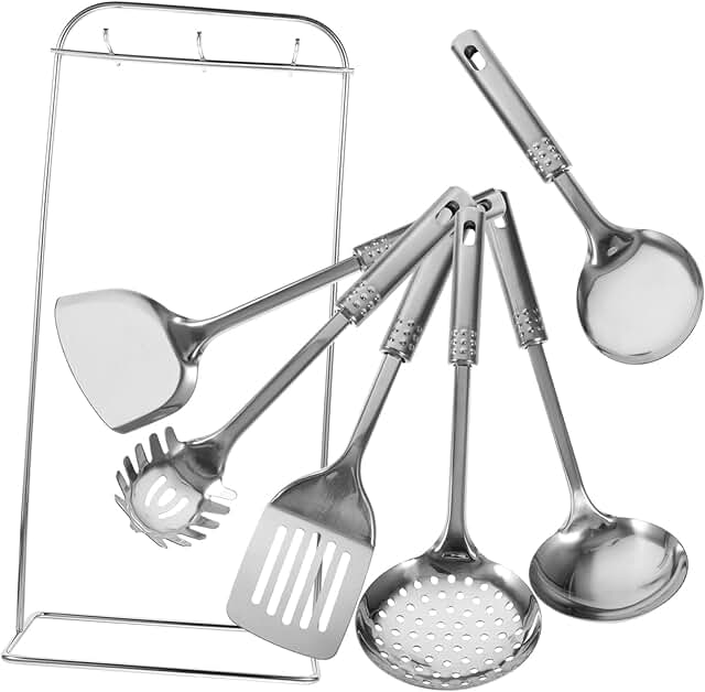 Complete Stainless Steel Kitchen Utensil Organizer