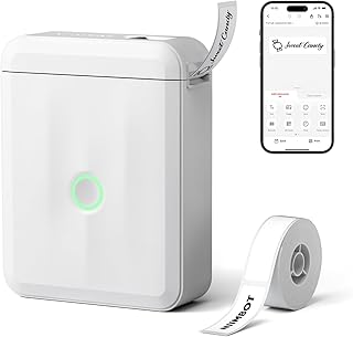 Mini Portable Bluetooth Label Maker with Tape