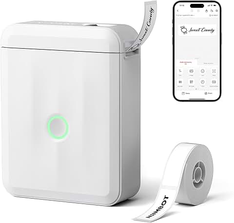 Mini Portable Bluetooth Label Maker with Tape