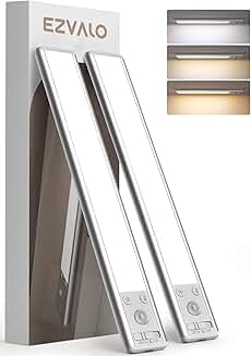 8-inch Rechargeable Under Cabinet Motion Sensor Lights (2 Pack)
