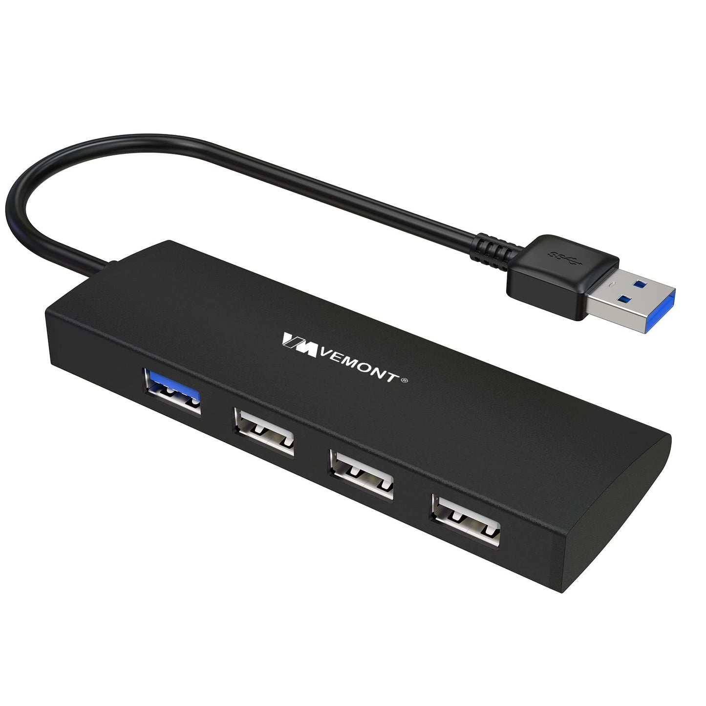 4-Port USB 3.0/2.0 Hub for PC and Laptop