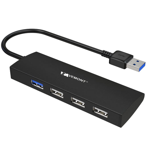 4-Port USB 3.0/2.0 Hub for PC and Laptop