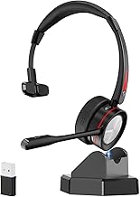 Wireless single-ear headset with noise canceling mic