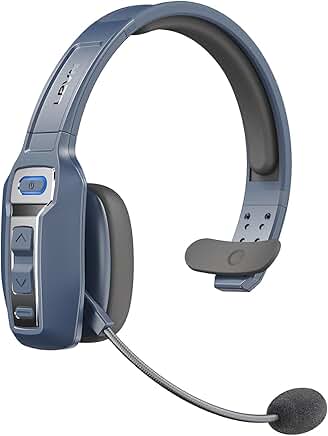 Wireless Bluetooth Headset with Microphone and Noise Cancellation