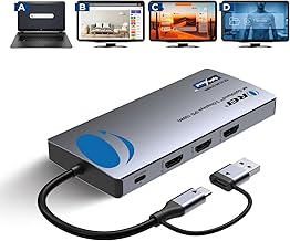 3-Monitor USB-C Docking Station with HDMI, USB, SD Card Reader