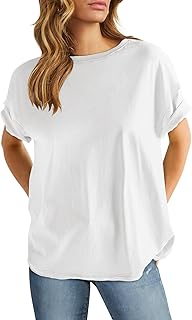 Women's Loose Fit Short Sleeve Crewneck T-Shirt