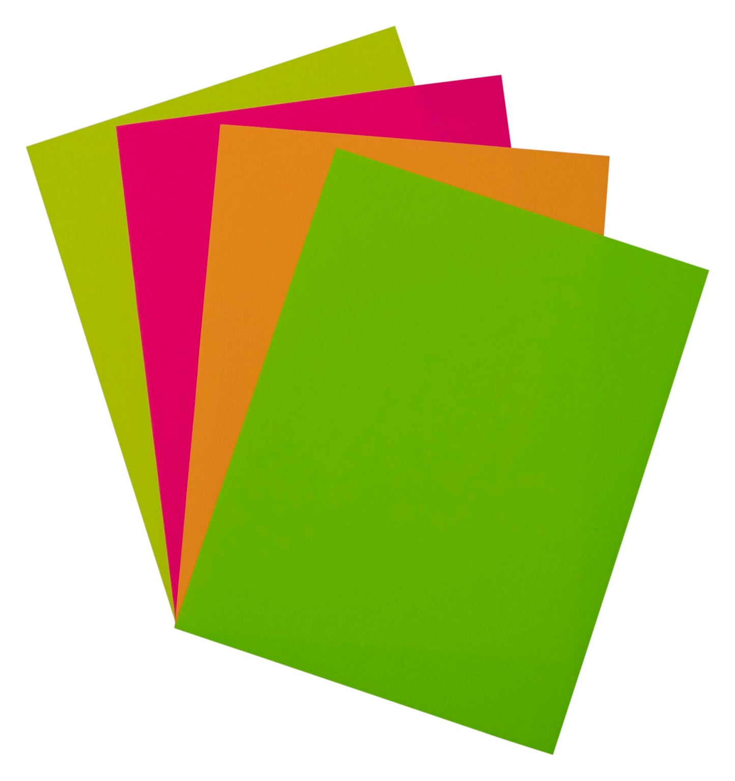 Assorted Neon Colored Bond Paper, 100 Sheets