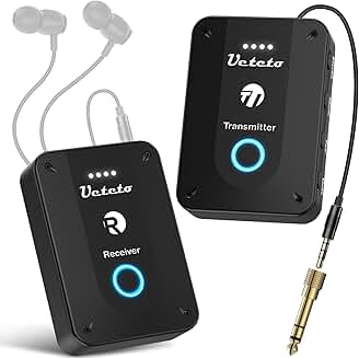 Wireless In-Ear Monitor System with Transmitter and Receiver