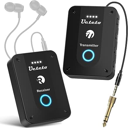 Wireless In-Ear Monitor System with Transmitter and Receiver