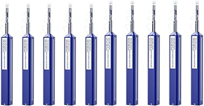10 Pack LC Fiber Optic Cleaning Pen with Dual Action