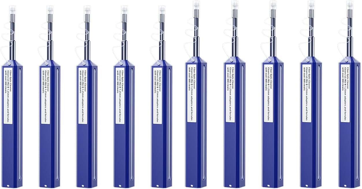 10 Pack LC Fiber Optic Cleaning Pen with Dual Action