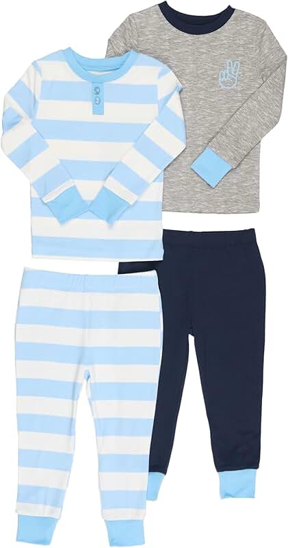 Baby Boy Long Sleeve Shirt and Pants Pajama Set