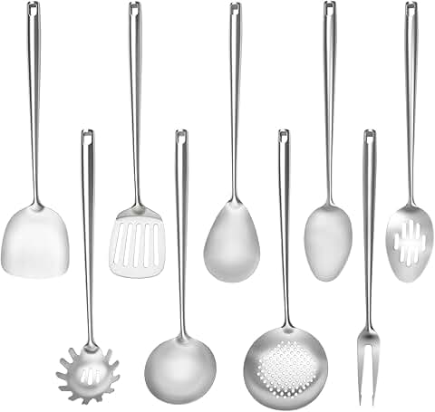 9-Piece Stainless Steel Kitchen Utensils Set