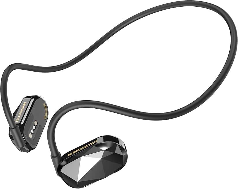 Open Ear Headphones with Mic, Bluetooth 5.3, 8H Playtime