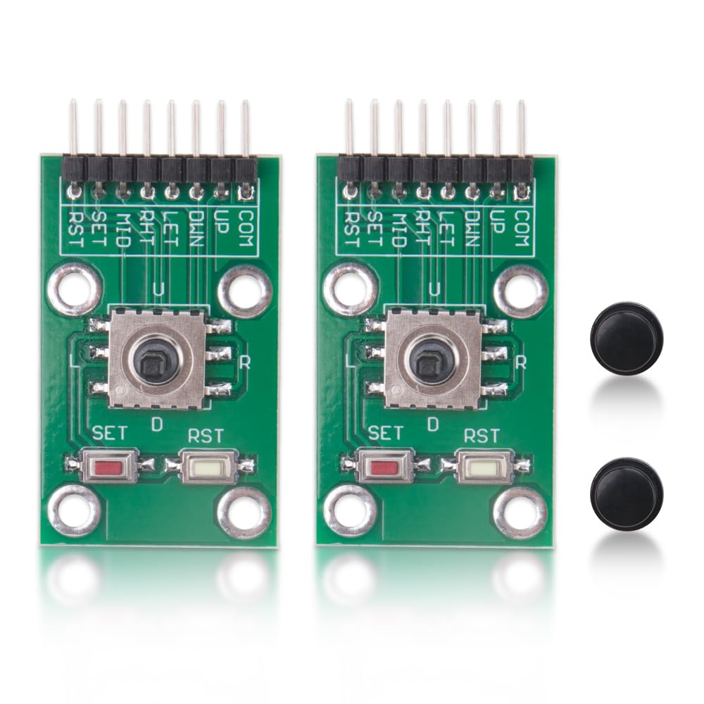 Two 5-Channel Navigation Button Modules for Arduino