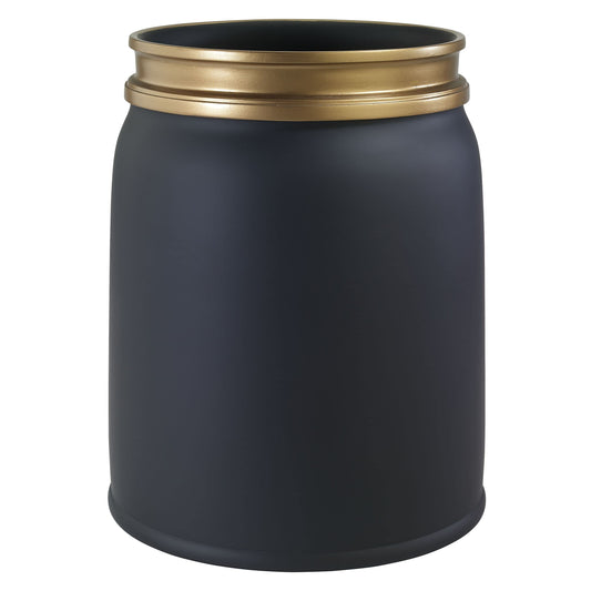 Memphis  Wastebasket, Black