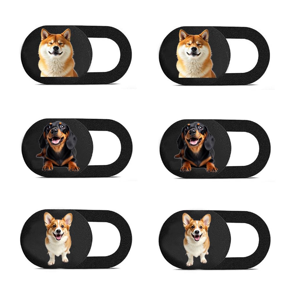 Six Laptop Camera Cover Slides for Privacy
