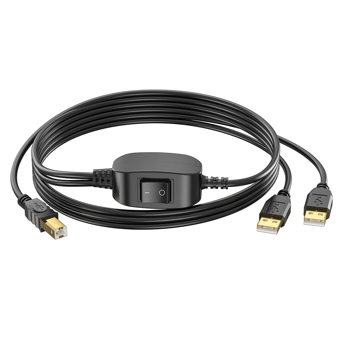 5 ft USB A to B printer cable for two computers