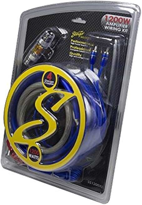 4-Gauge Copper Amplifier Wiring Kit for 1200 Watt System