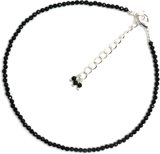 Lightweight Handmade Beaded Gemstone Anklet for Women