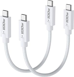 2-Pack 1ft USB C to USB C Cables, 100W Fast Charging