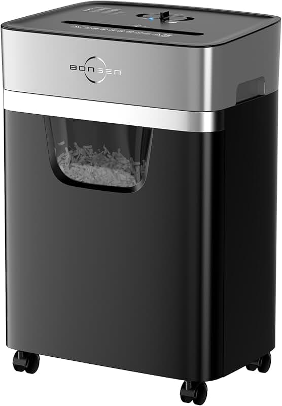 14-Sheet Cross Cut Paper Shredder with Large Bin