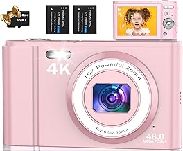 Kids 4K Digital Camera with 48MP, 2.8" Screen, 16X Zoom