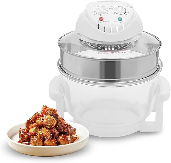 17L Turbo Air Fryer and Convection Oven with Expansion Ring