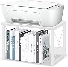 Wooden Printer Stand with Storage for Home and Office