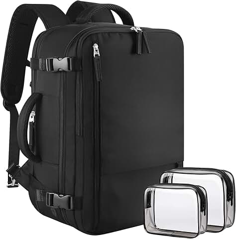Large Expandable Travel Backpack for Women and Men