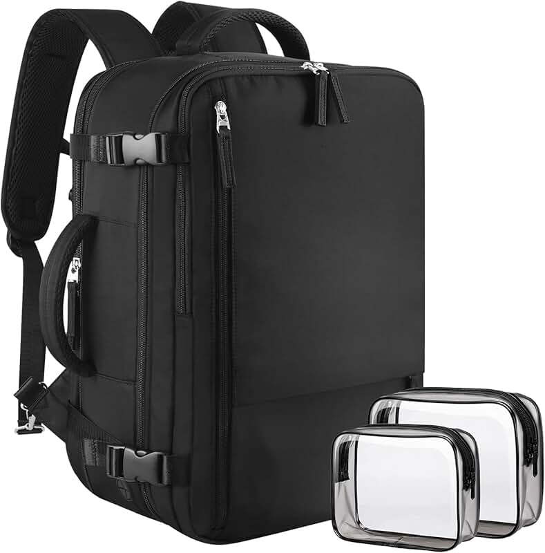 Large Expandable Travel Backpack for Women and Men