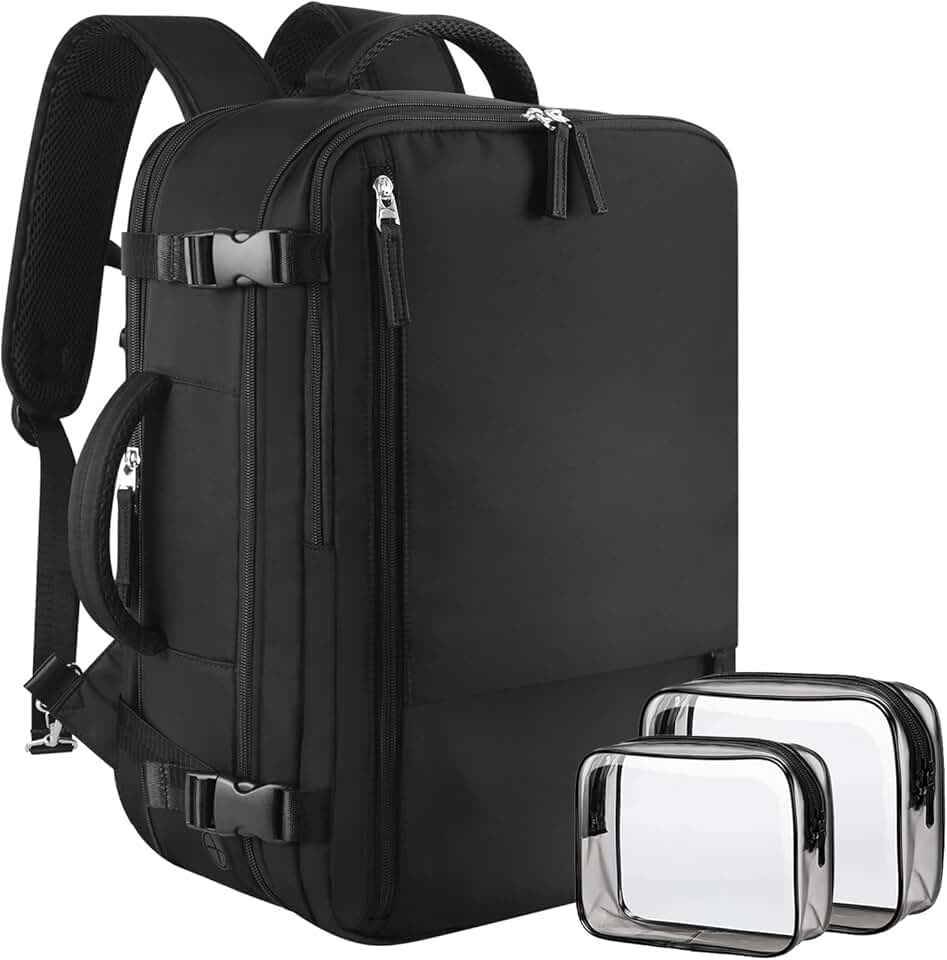 Large Expandable Travel Backpack for Women and Men