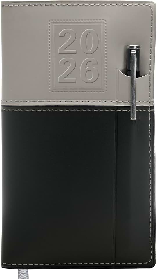 2026 Pocket Planner with Pen, 3.5"x6"