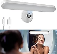 Rechargeable Wireless Mirror Lights with Adjustable Brightness