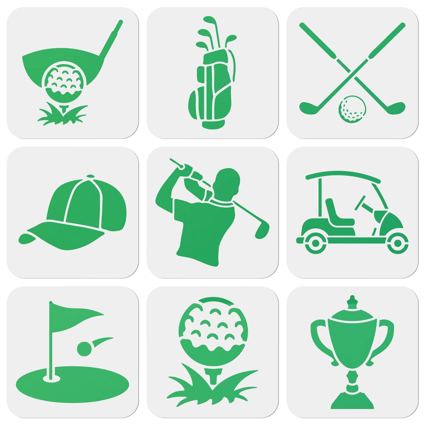 9PCS Golf Set with Washable PET Bag
