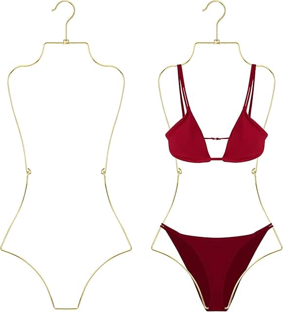 Swimsuit and lingerie hanging rack with swivel hook