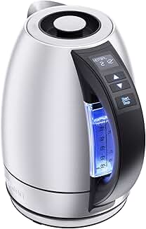Electric 1.8L Tea Kettle with Temperature Control and LED Lights