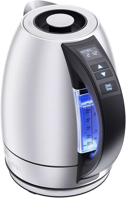 Electric 1.8L Tea Kettle with Temperature Control and LED Lights