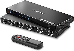 8K HDMI Switch 4 in 1 Out with Remote