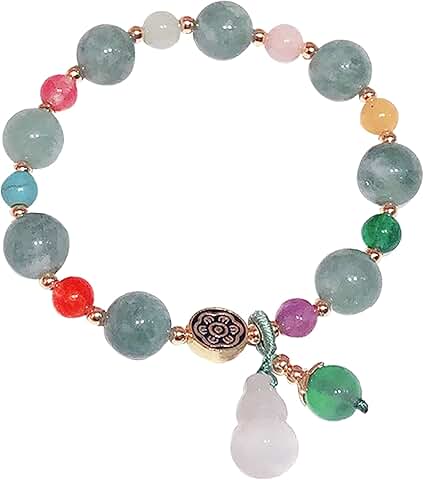 Green Jade 7 Chakra Beaded Bracelet for Women