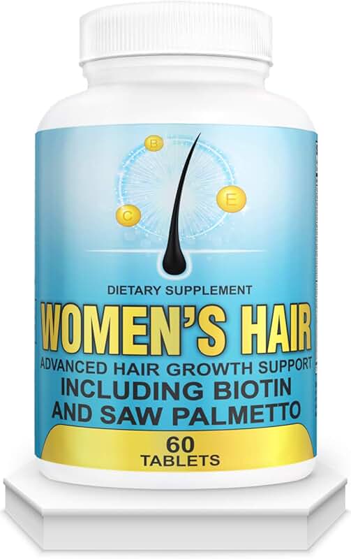 Hair Growth Vitamins with Saw Palmetto for Women
